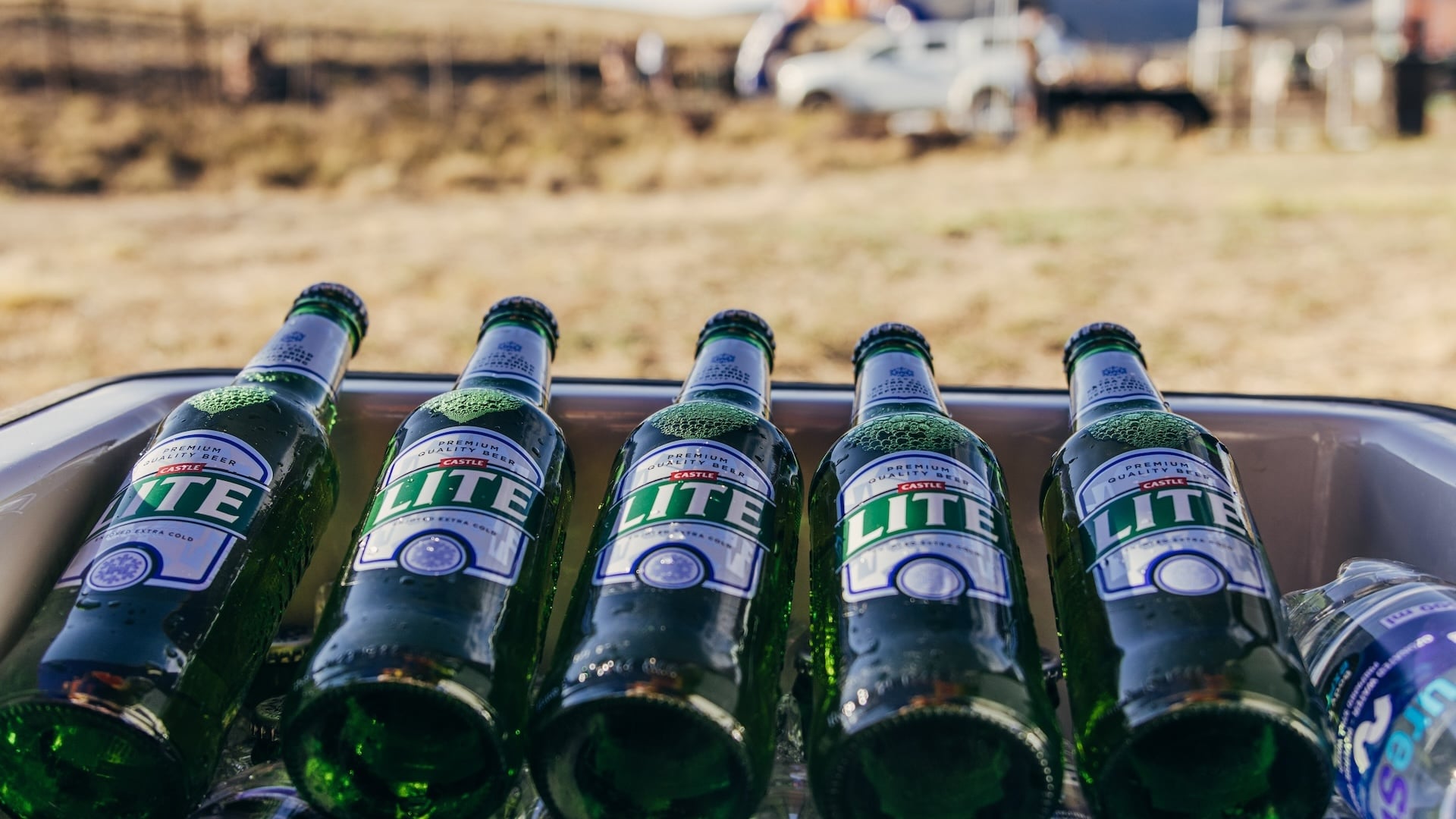 Cold Castle Lite after stage 3 of Nedbank Gravel Burn stage race from Willowmore to Blaauwater, Eastern Cape, South Africa on 28 October 2025. Photo by James Cameron Heron/Gravel Burn