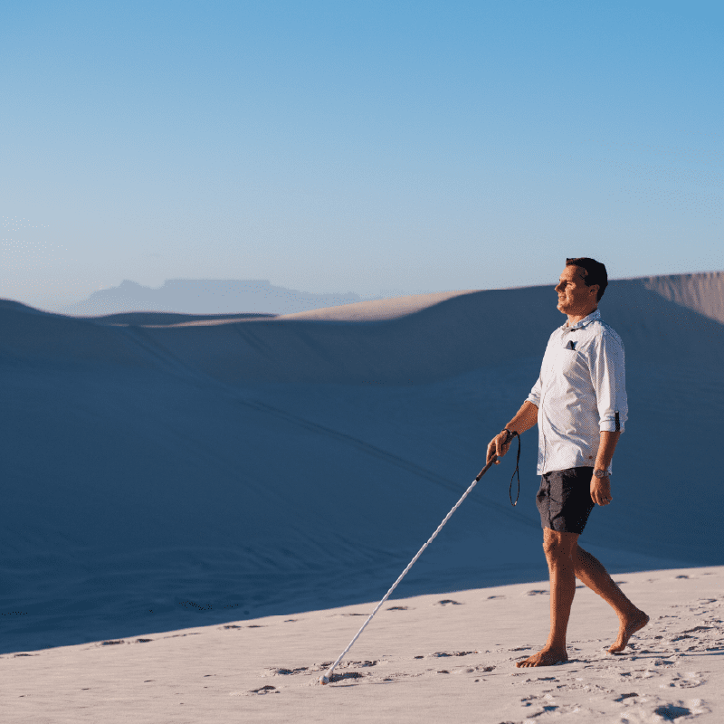 Blind ultra-athlete set to ride Nedbank Gravel Burn 2026